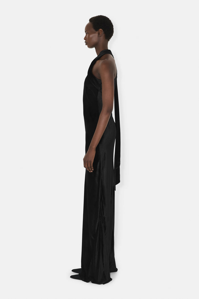 Galvan London Liquid Velvet Pandora Gown - Black