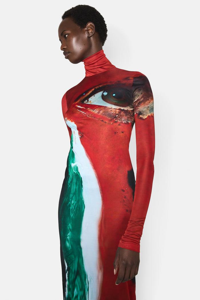 Galvan London Longest Possible Game Dress - Oxblood