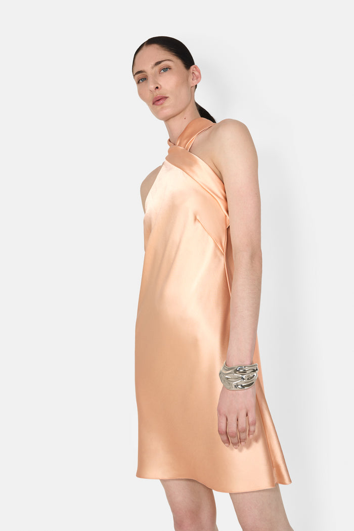 Galvan London MINI PANDORA DRESS - BALLET PINK