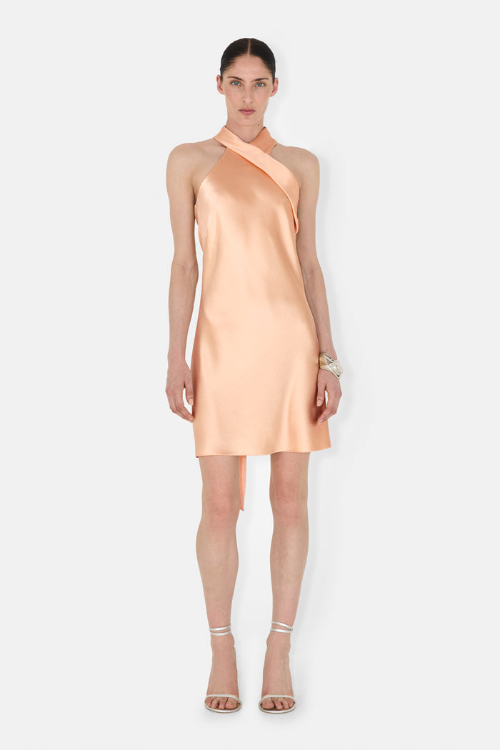 galvan london MINI PANDORA DRESS - BALLET PINK