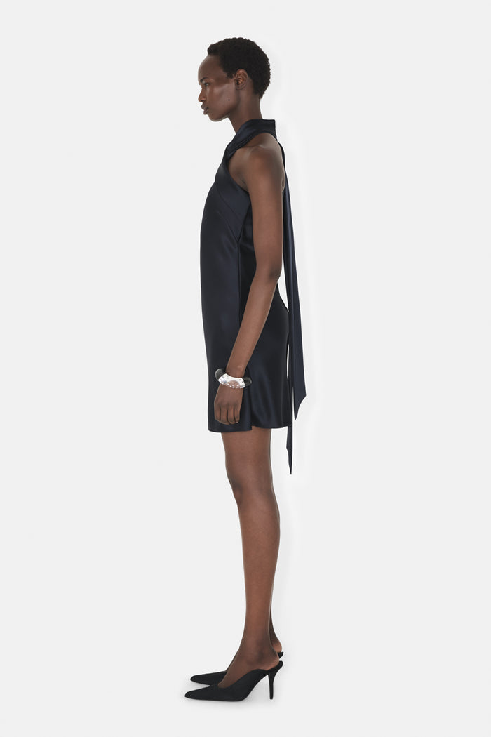 Galvan London MINI PANDORA DRESS - MIDNIGHT