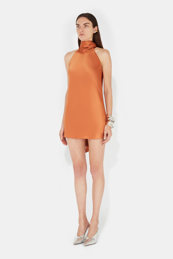Galvan London Mini Sienna Dress - Papaya