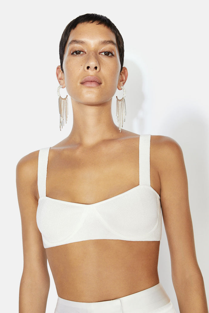 Galvan London Nyx Bralette - Pearl