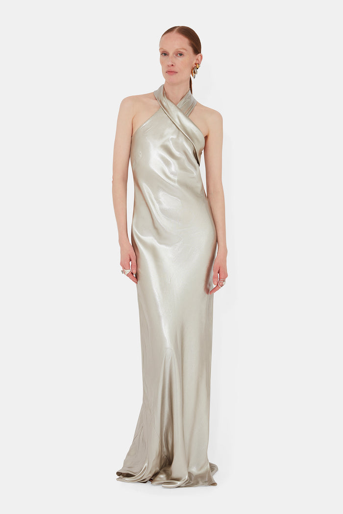 galvan london Pandora Gown - White Gold