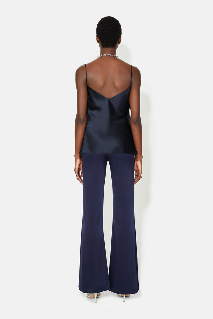 Galvan London Satin V Neck Camisole - Midnight