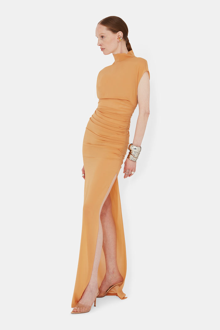 Galvan London Saturn Gown - Apricot