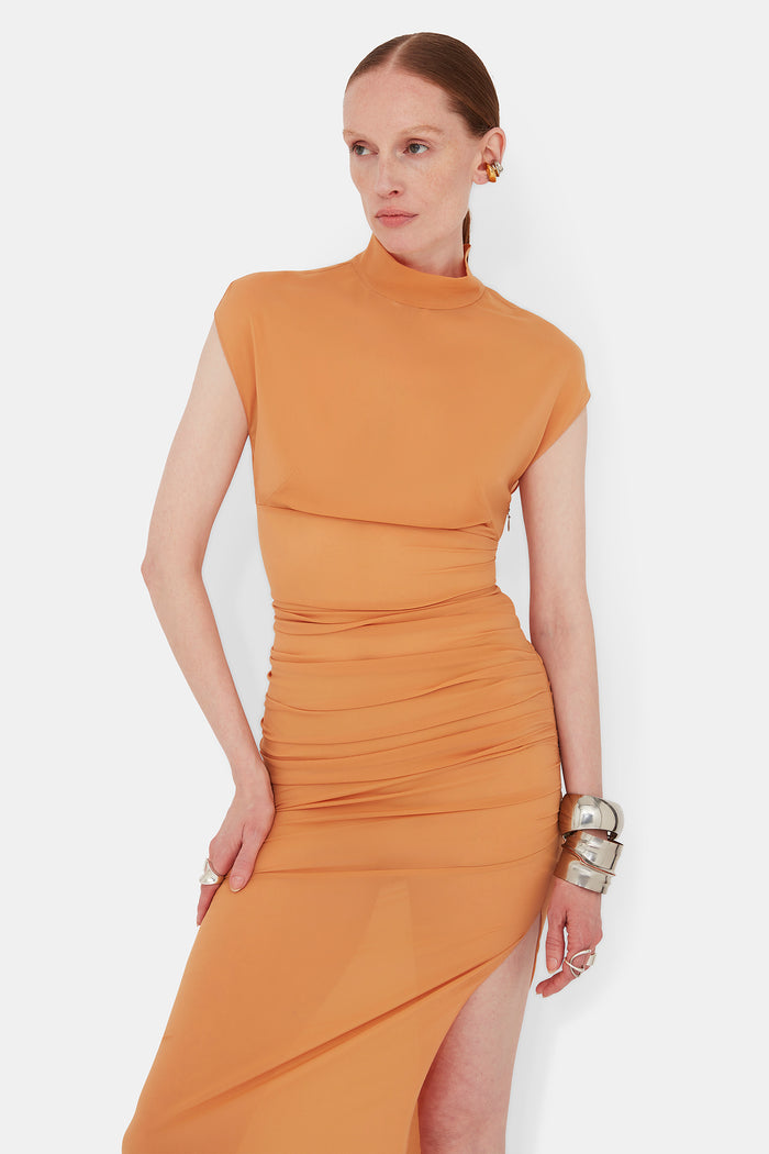 Galvan London Saturn Gown - Apricot
