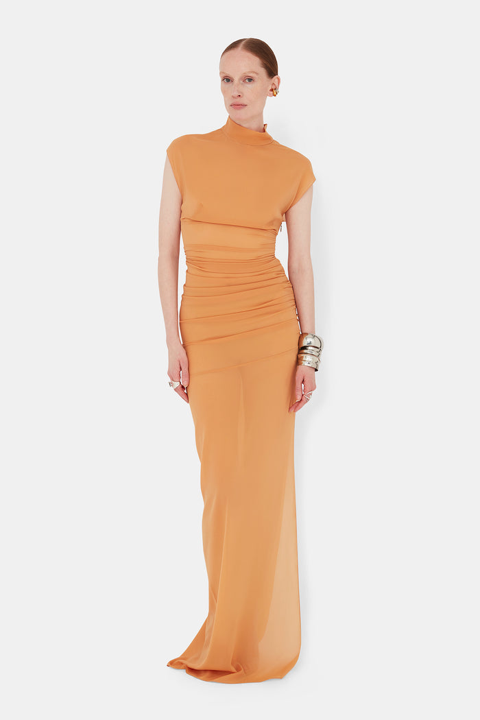 galvan london Saturn Gown - Apricot