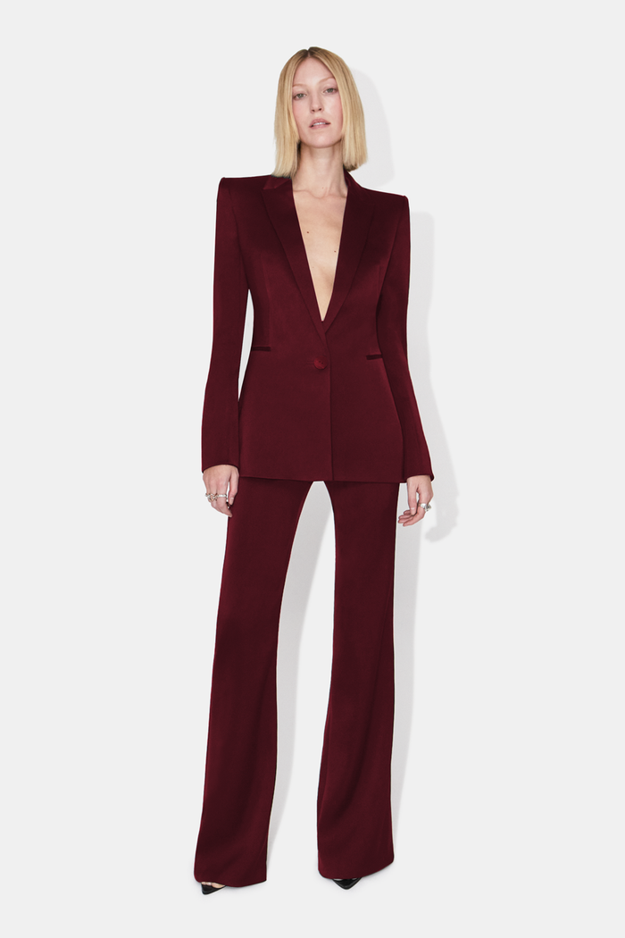 galvan london Sculpted Blazer - Blood Red