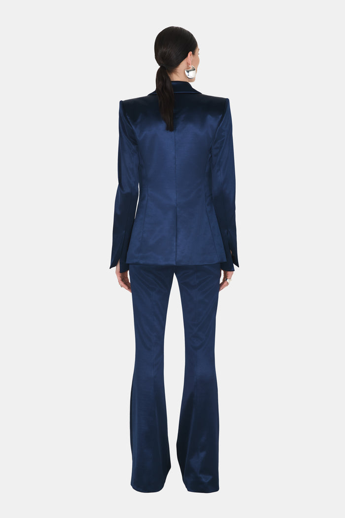 Galvan London SCULPTED BLAZER - BLUE MOON
