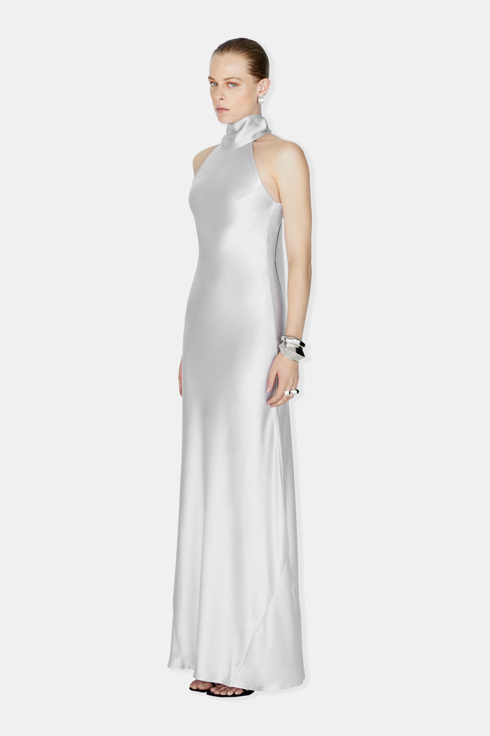 Galvan London Sienna Dress - Platinum