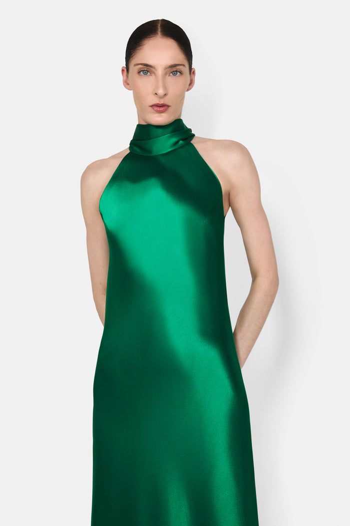 Galvan London Sienna Gown - Emerald