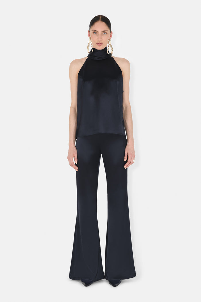 galvan london SIENNA TOP - MIDNIGHT