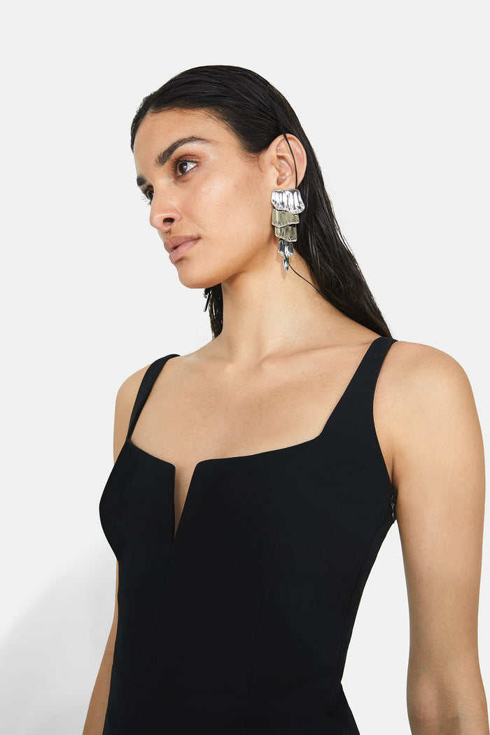 Galvan London Signature Corset Jumpsuit - Black