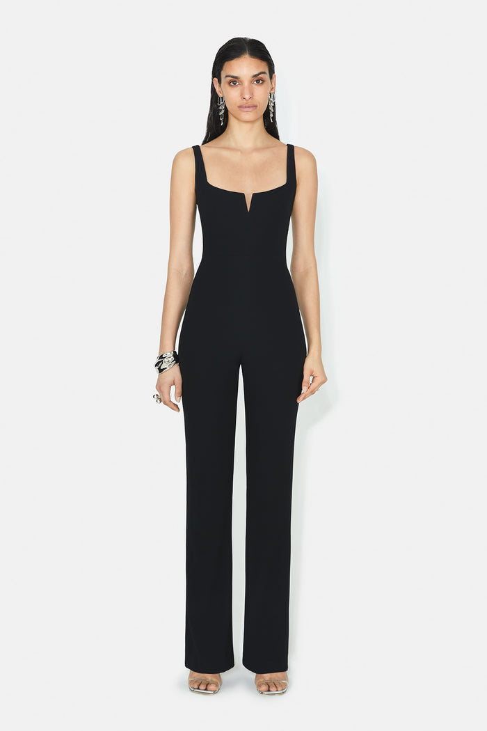 galvan london Signature Corset Jumpsuit - Black