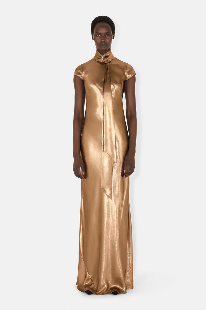 galvan london Solar Gaze Dress - Gold