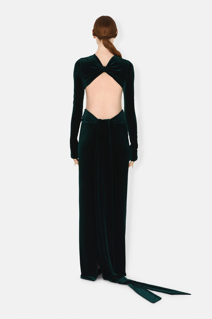 Galvan London Van Opstal Skirt - Hunter Green