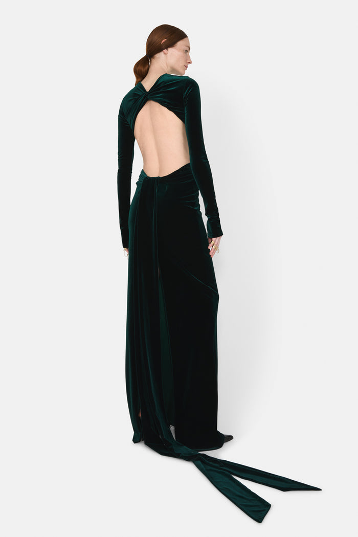 Galvan London Van Opstal Skirt - Hunter Green