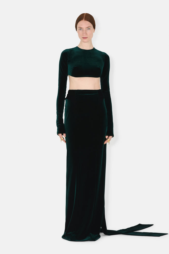 galvan london Van Opstal Skirt - Hunter Green