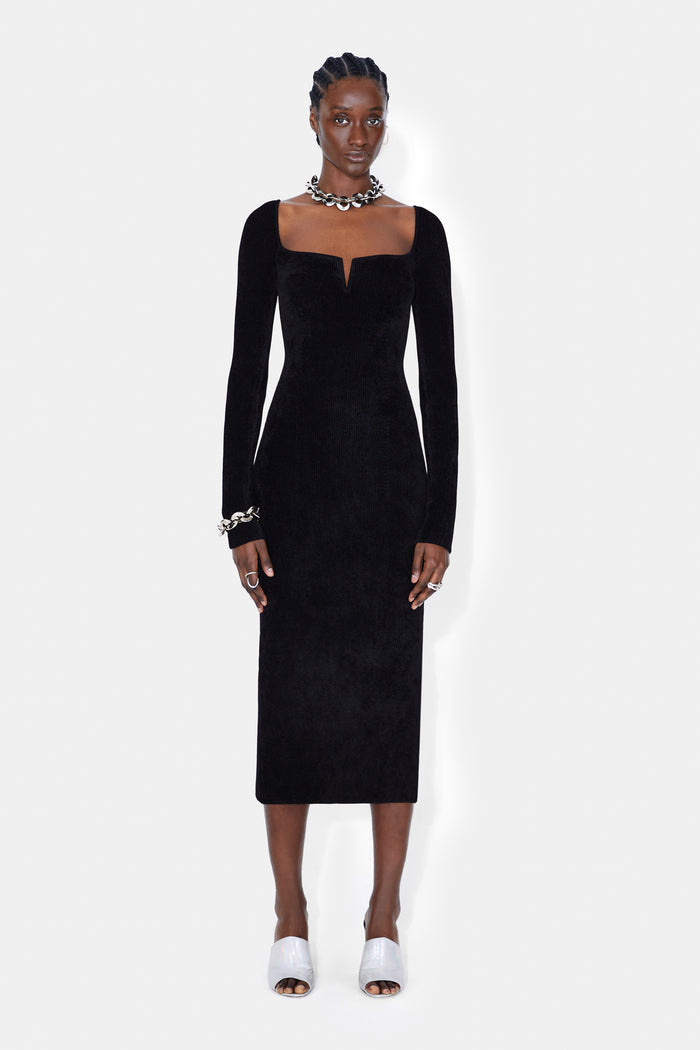 galvan london Velvet Freya Dress - Black