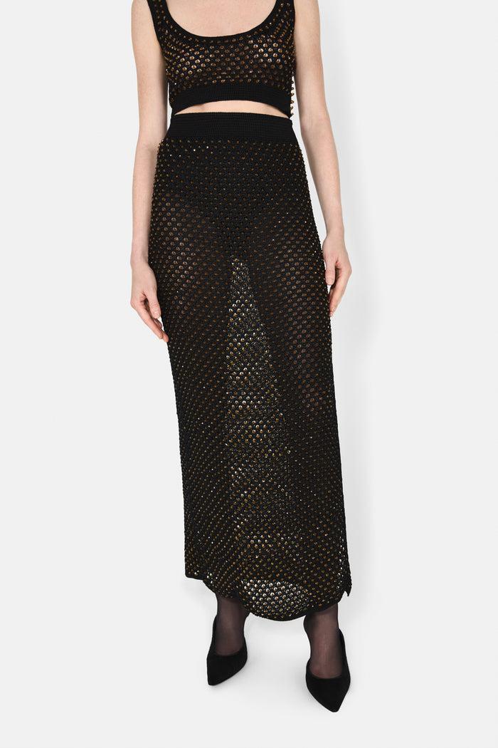 Galvan London VENTO SKIRT - BLACK