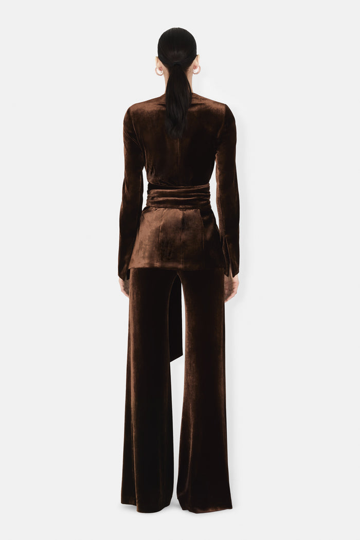 Galvan London WINTER SUN JACKET - CHOCOLATE