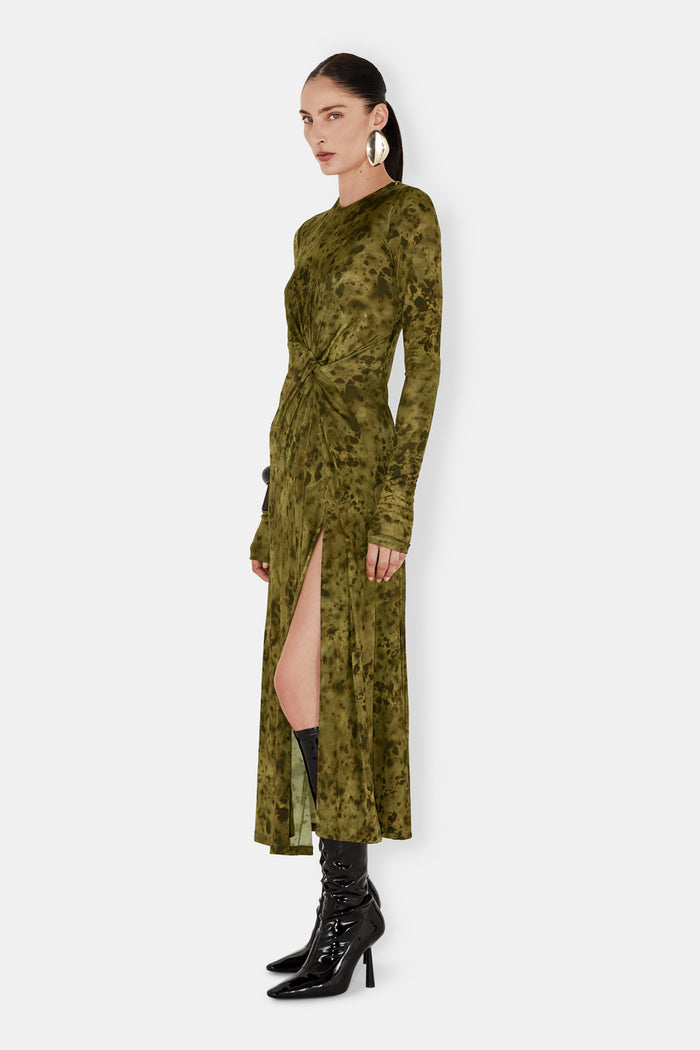 Galvan London Zerodeux Dress - Olive