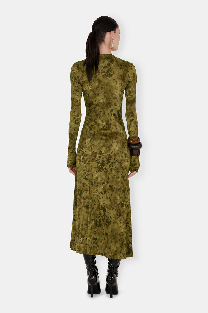 Galvan London Zerodeux Dress - Olive