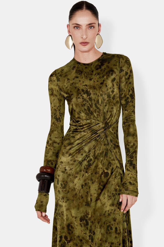 Galvan London Zerodeux Dress - Olive