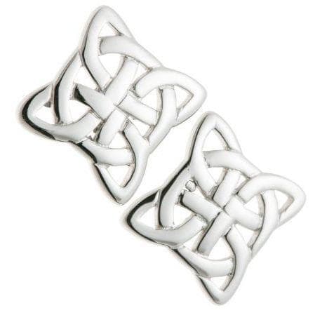 galway crystal Celtic Knot Sterling Silver Earrings