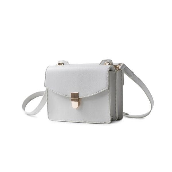galway crystal Cross Body Double Sided Bag Light Grey