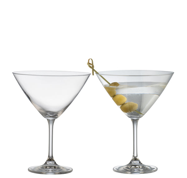 galway crystal Elegance Martini/Cocktail Glass Pair