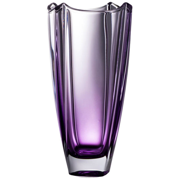 galway crystal Amethyst Dune 12" Square Vase