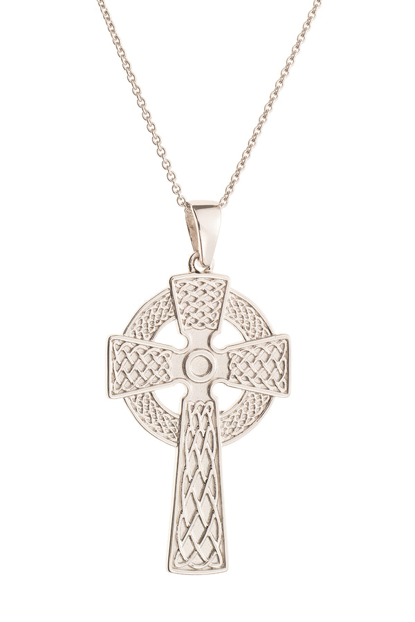 galway crystal Celtic Cross Pendant