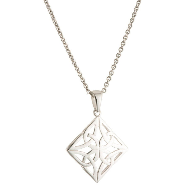 galway crystal Celtic Knot Sterling Silver Pendant