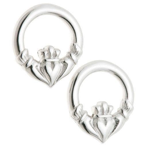 galway crystal Claddagh Sterling Silver Earrings