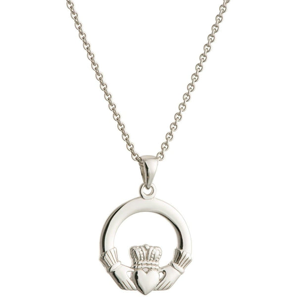 galway crystal Claddagh Sterling Silver Pendant