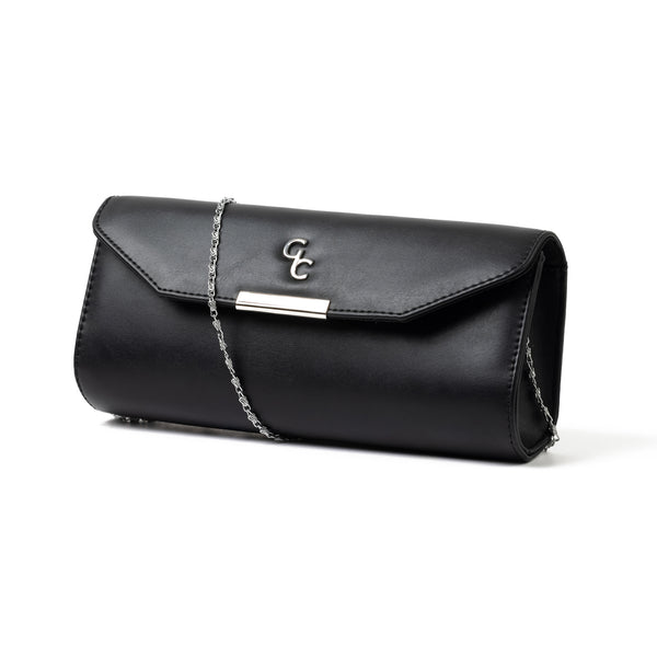 galway crystal Clutch Bag in Black