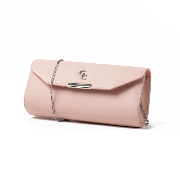 galway crystal Clutch Bag in Pink