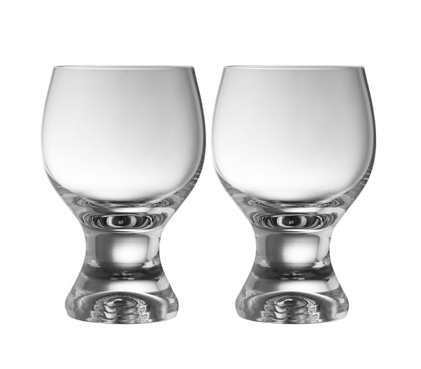 galway crystal Elegance Footed Tasting Glass Pair