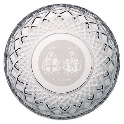 galway crystal Engraved 8" Plate