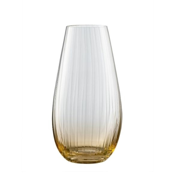 galway crystal Erne 9.5" Vase Amber