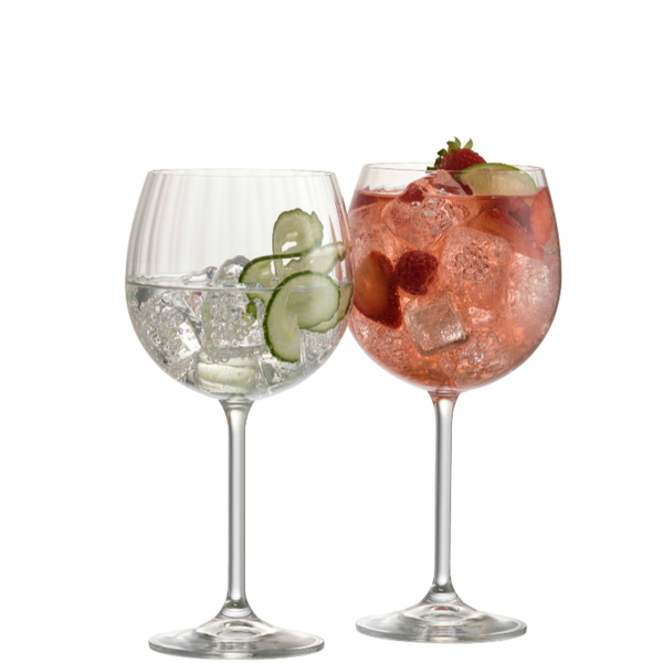 galway crystal Erne Gin & Tonic Glass Pair
