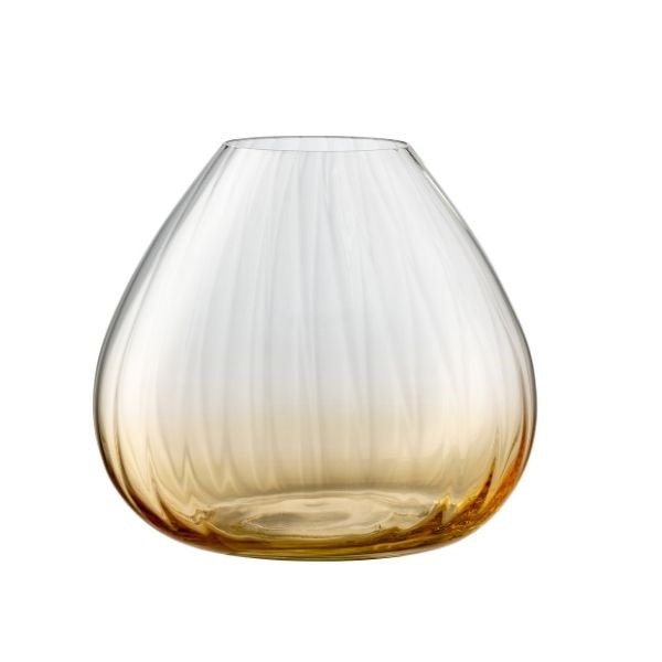 galway crystal Erne Rose Bowl Amber