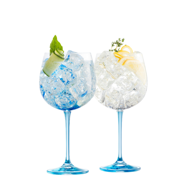 galway crystal Gin & Tonic Glass Pair - Blue
