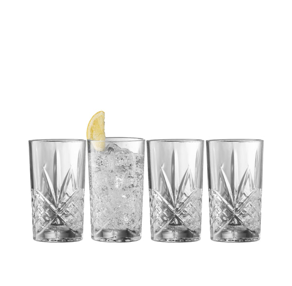 galway crystal Inisheer Highball Glass - Set of 4