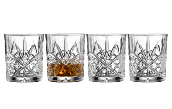 galway crystal Inisheer Whiskey Glass Set of 4