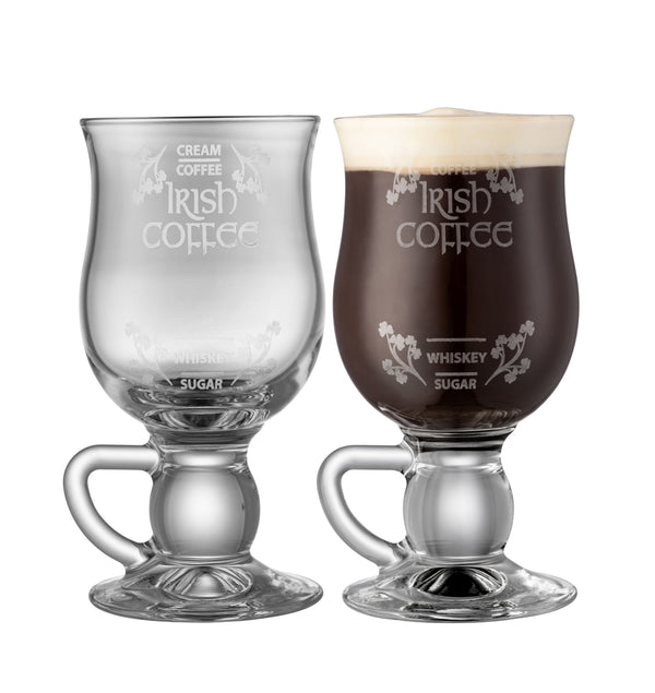 galway crystal Irish Coffee Pair
