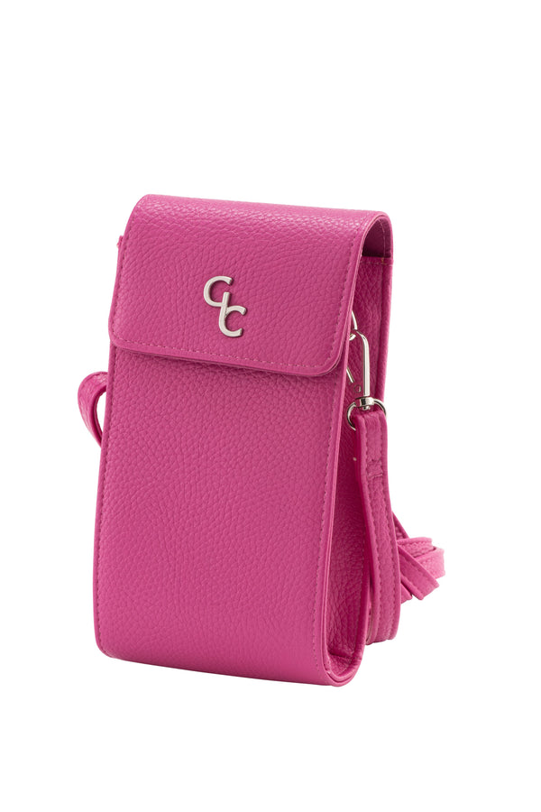 galway crystal Mini Cross Body Bag - Cerise Pink
