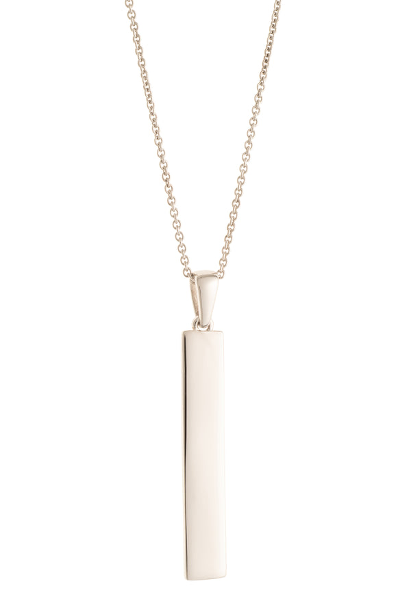 galway crystal Plain Bar Sterling Silver Pendant